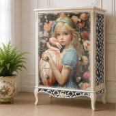 Alice im Wunderland mit Flamingo Seidenpapier