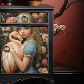 Alice im Wunderland mit Flamingo Seidenpapier