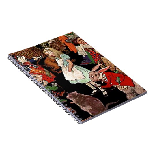 Alice im Wunderland mit Friends Illustration Notizblock (Rechte Seite)