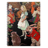 Alice im Wunderland mit Friends Illustration Notizblock (Vorderseite)