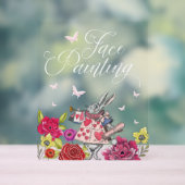 Alice im Wunderland mit Gesichtsmalerei Acrylschild (Neutral)