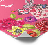 Alice im Wunderland mit Gesichtsmalerei Poster (Ecke)