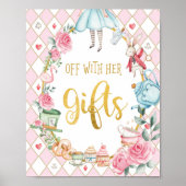 Alice im Wunderland MIT IHREM GIFTS-Sign Poster (Vorne)
