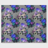 Alice im Wunderland mit Raupe Geschenkpapier (Flach)