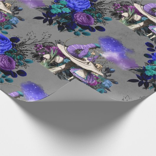 Alice im Wunderland mit Raupe Geschenkpapier (Ecke)