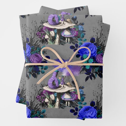 Alice im Wunderland mit Raupe Geschenkpapier Set (Beispiel)