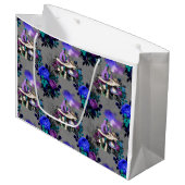 Alice im Wunderland mit Raupe Große Geschenktüte (Vorderseite Schrägansicht)