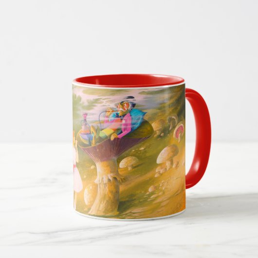 Alice im Wunderland mit Raupe Kaffee Tasse (VorderseiteRechts)