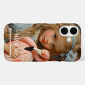 Alice im Wunderland mit rosa Flamingo Case-Mate iPhone Hülle (Rückseite (Horizontal))