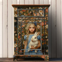 Alice im Wunderland mit Weißkaninchen