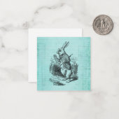 Alice im Wunderland Mitteilungskarte (Vorderseite/Rückseite Beispiel)