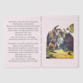 Alice im Wunderland Mock Turtle Soup Einfaches Lie Seidenpapier (Vorderseite)