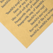 Alice im Wunderland Mock Turtle Soup Song Seidenpapier (Detail)