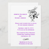 Alice im Wunderland Moderne Hochzeit Einladung (Vorne/Hinten)