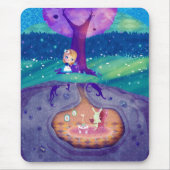 Alice im Wunderland-Mondschein Mousepad (Vorne)