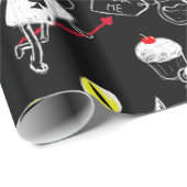 Alice im Wunderland-Muster Geschenkpapier (Rolleneckpunkt)