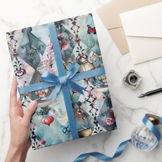 Alice im Wunderland Muster Geschenkpapier (Schenken)