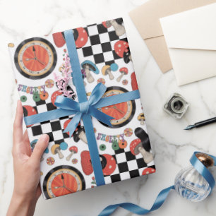 Alice im Wunderland-Muster Geschenkpapier