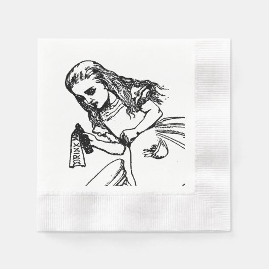 Alice im Wunderland Napkins Serviette (Vorderseite)