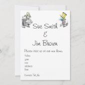 Alice im Wunderland Neue Zuhause-Ankündigungskarte Einladung (Rückseite)