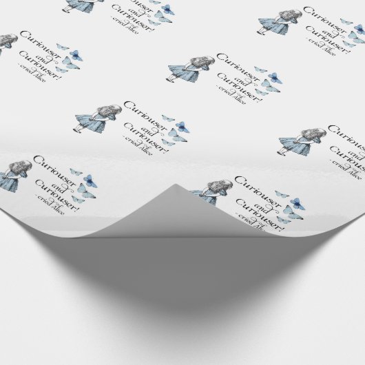 Alice im Wunderland-neugierigere Geschenkpapier (Ecke)