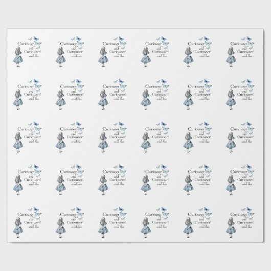 Alice im Wunderland-neugierigere Geschenkpapier (Flach)