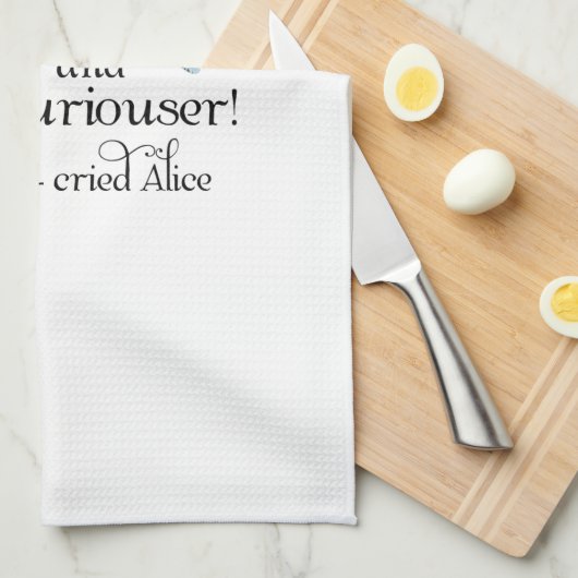 Alice im Wunderland-neugierigeres Handtuch (Viertel Falte)