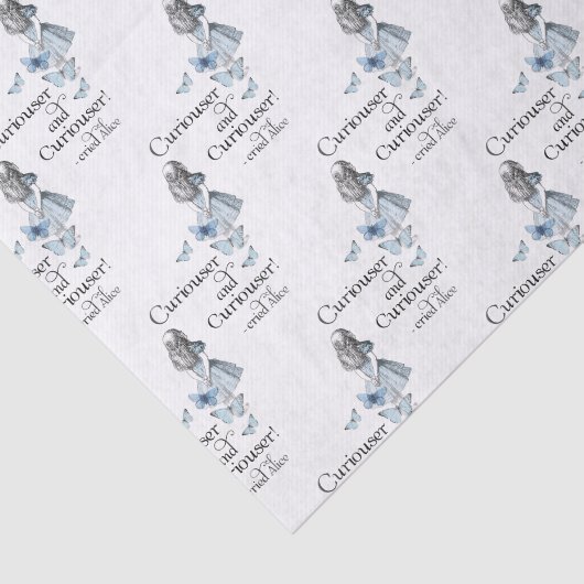 Alice im Wunderland-neugierigeres Seidenpapier (Ausschnitt)