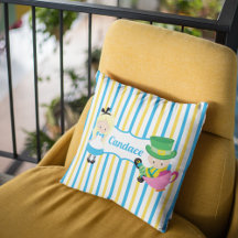 Alice im Wunderland Niedlich Kids Monogram Blue Ye