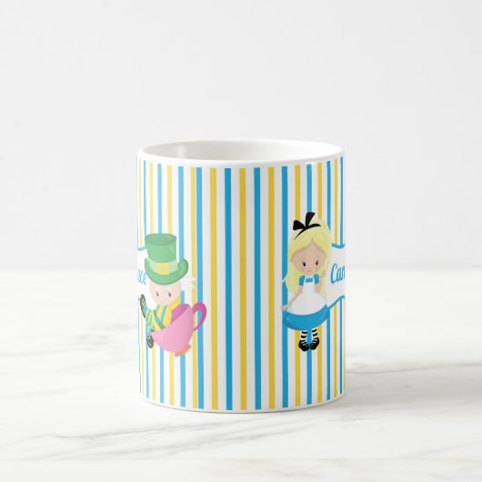 Alice im Wunderland Niedlich Kids Monogram Tee Par Kaffeetasse (Mittel)