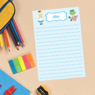 Alice im Wunderland Niedlich Kids Personalisiert Post-it Klebezettel