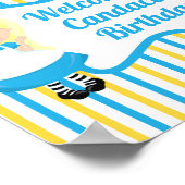 Alice im Wunderland Niedlich Welcome Kindergeburts Poster (Ecke)