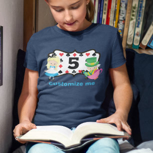 Alice im Wunderland Niedliche Geburtstag Party Cus T-Shirt