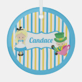 Alice im Wunderland Niedliche Kids Weihnachten Ornament Aus Glas (Vorderseite)