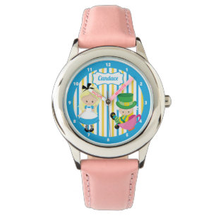 Alice im Wunderland Niedliche Personalisierte Kind Armbanduhr