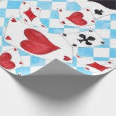 Alice im Wunderland Niedliche Schleifpapier Geschenkpapier (Ecke)