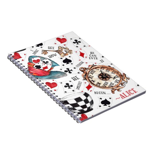 Alice im Wunderland Notizblock (Rechte Seite)