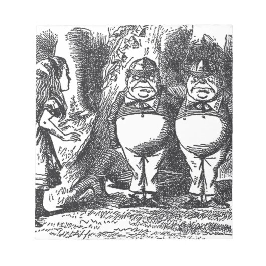 Alice im Wunderland Notizblock (Vorderseite)