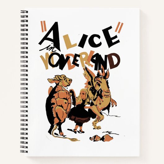 ALICE IM WUNDERLAND NOTIZBLOCK (Vorderseite)