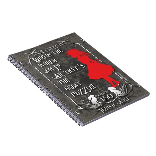 Alice im Wunderland-Notizbuch "wer sind ich? " Notizblock (Rechte Seite)