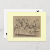 Alice im Wunderland: Original Mad Tea Party Postkarte (Vorne/Hinten)