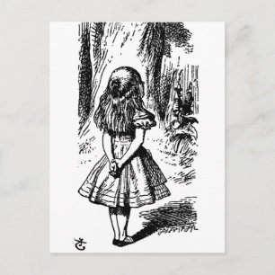 Alice im Wunderland - Originalbild Postkarte