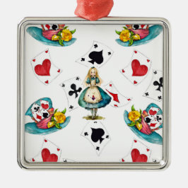Alice im Wunderland Ornament Aus Metall