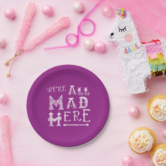 Alice im Wunderland Papierplatte waren alle Mad hi Pappteller (Party)