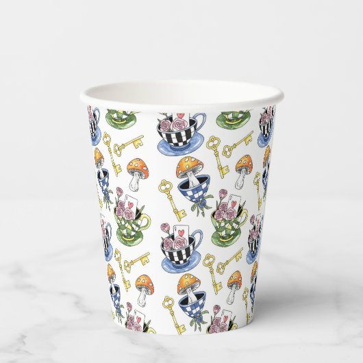 Alice im Wunderland Pappbecher (Rückseite)