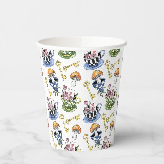 Alice im Wunderland Pappbecher (Links)