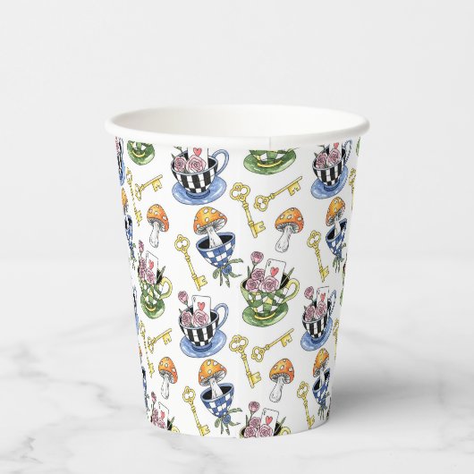 Alice im Wunderland Pappbecher (Rechts)