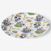 Alice im Wunderland Pappteller (Schrägansicht)