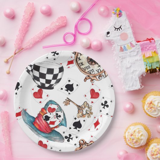 Alice im Wunderland Pappteller (Party)