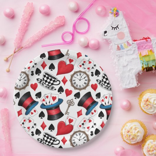 Alice im Wunderland Pappteller (Party)